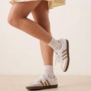Adidas Originals Samba OG Sneaker in White/Brown